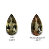 14.90cts Natural Khaki Green Diaspore Color Change Gemstone - Pear Shape - 776RGT