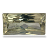 10.96cts Natural Khaki Green Diaspore Color Change Gemstone - Baguette Shape - 781RGT