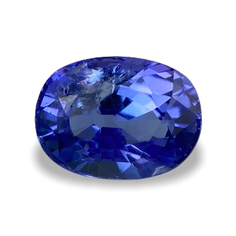 1.98cts Natural Blue Tanzanite Gemstone - Oval Shape - 883RGT