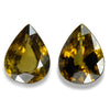 2.02cts 2pc Pair Natural Madagascar Golden Yellow Sphene Gemstone - Pear Shape - 915RGT