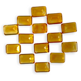 7.62cts Natural Honey Yellow Citrine Lot - Octagon Shape - 14pcs - 994RGT