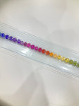 7.72cts Sorted Rainbow Bracelet Natural Sapphire -56pcs- Round Shape - RGT
