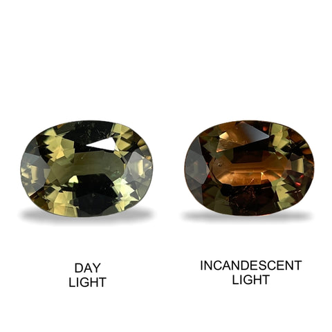 1.35cts Natural Alexandrite Color Change Gemstone - Oval Shape - NGT1542-6