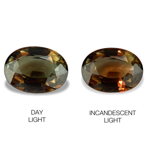 2.46cts Natural Alexandrite Color Change Gemstone - Oval Shape - NGT1562-4