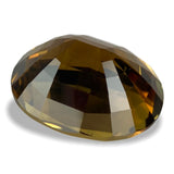 16.75cts Natural Gold Brown Srilankan Chrysoberyl Gemstone - Oval Shape - 551RGTL - GIA Certified