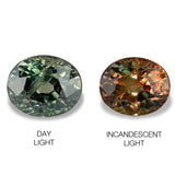 2.15cts Natural Alexandrite Color Change Gemstone - Oval Shape - RGT44
